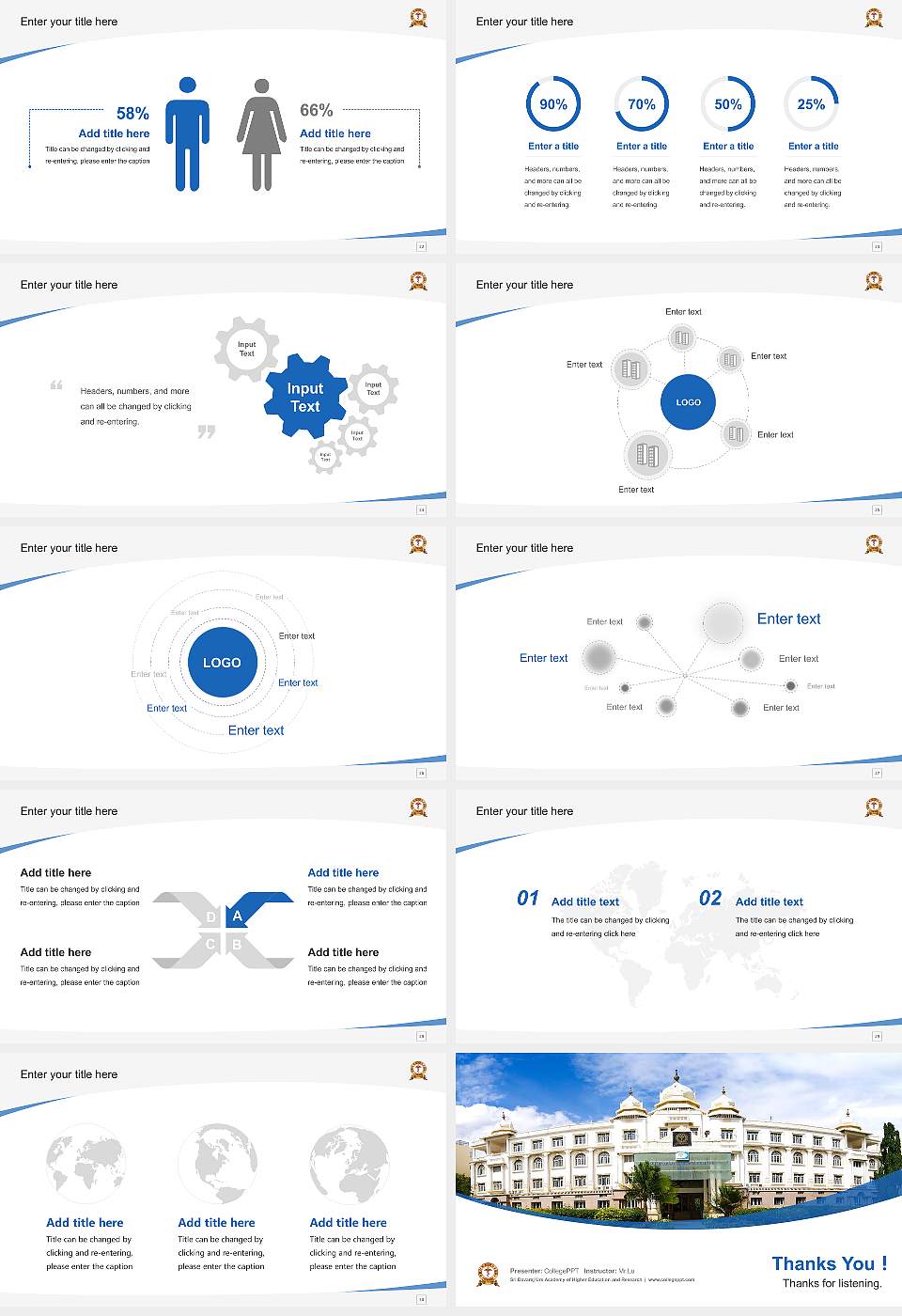 Sri Devaraj Urs Academy of Higher Education and Research Course/Courseware Creation PPT Template16:9 ratio PPT effect preview image4