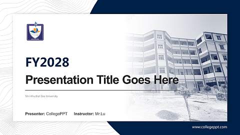 Shri Khushal Das University Academic Presentation/Research Findings Report PPT Template