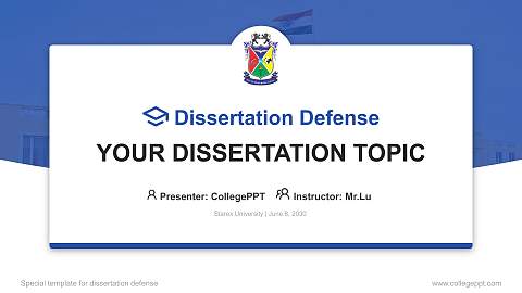 Starex University Graduation Thesis Defense PPT Template