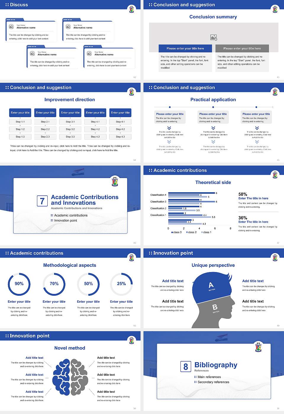 Starex University Graduation Thesis Defense PPT Template16:9 ratio PPT effect preview image6