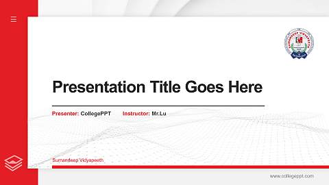 Sumandeep Vidyapeeth Thesis Proposal/Graduation Defense PPT Template