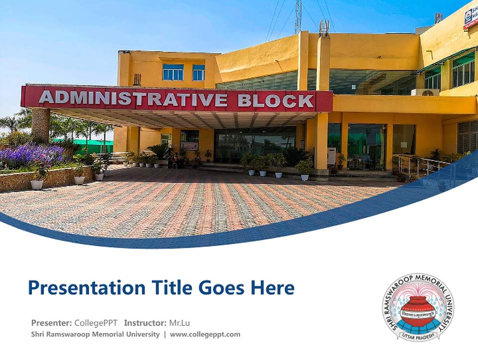 Shri Ramswaroop Memorial University Course/Courseware Creation PPT Template4:3 ratio PPT effect preview image5