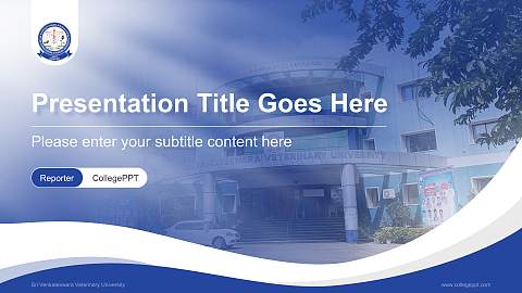 Sri Venkateswara Veterinary University Lecture Sharing and Networking Event PPT Template