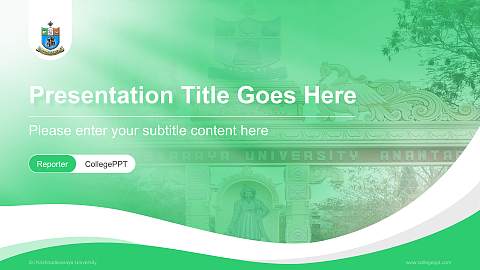 Sri Krishnadevaraya University Lecture Sharing and Networking Event PPT Template