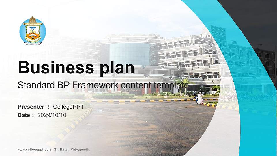 Sri Balaji Vidyapeeth Competition/Entrepreneurship Contest PPT Template16:9 ratio PPT effect preview image