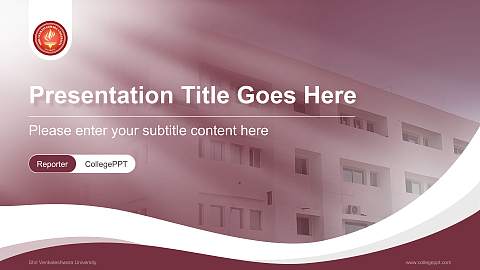 Shri Venkateshwara University Lecture Sharing and Networking Event PPT Template