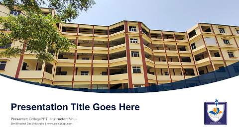 Shri Khushal Das University Course/Courseware Creation PPT Template