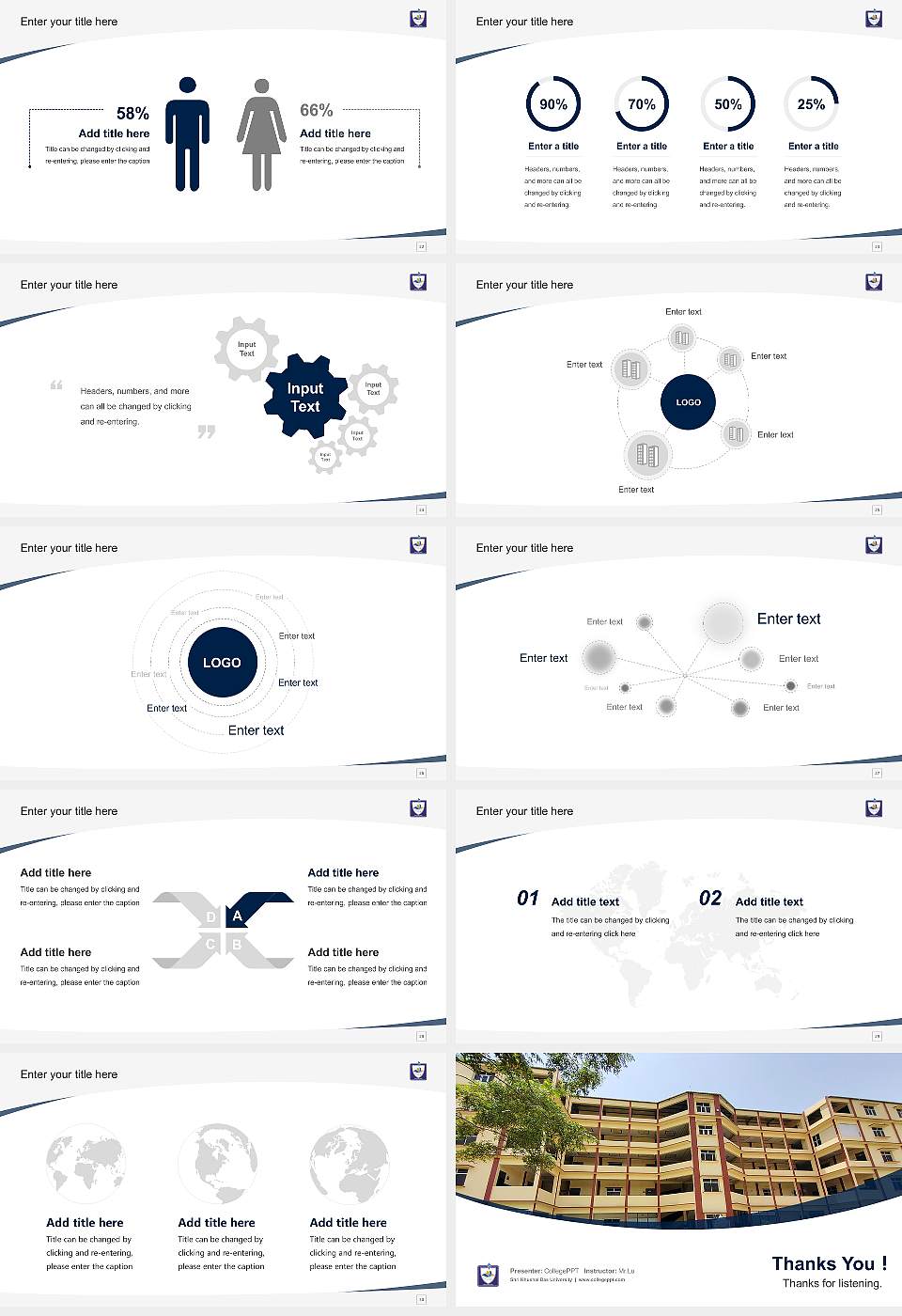 Shri Khushal Das University Course/Courseware Creation PPT Template16:9 ratio PPT effect preview image4