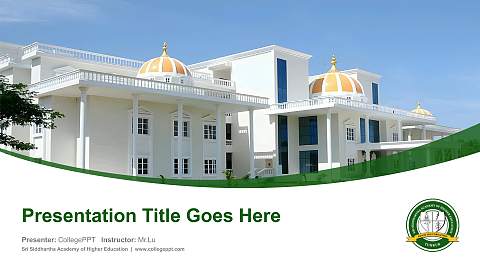 Sri Siddhartha Academy of Higher Education Course/Courseware Creation PPT Template
