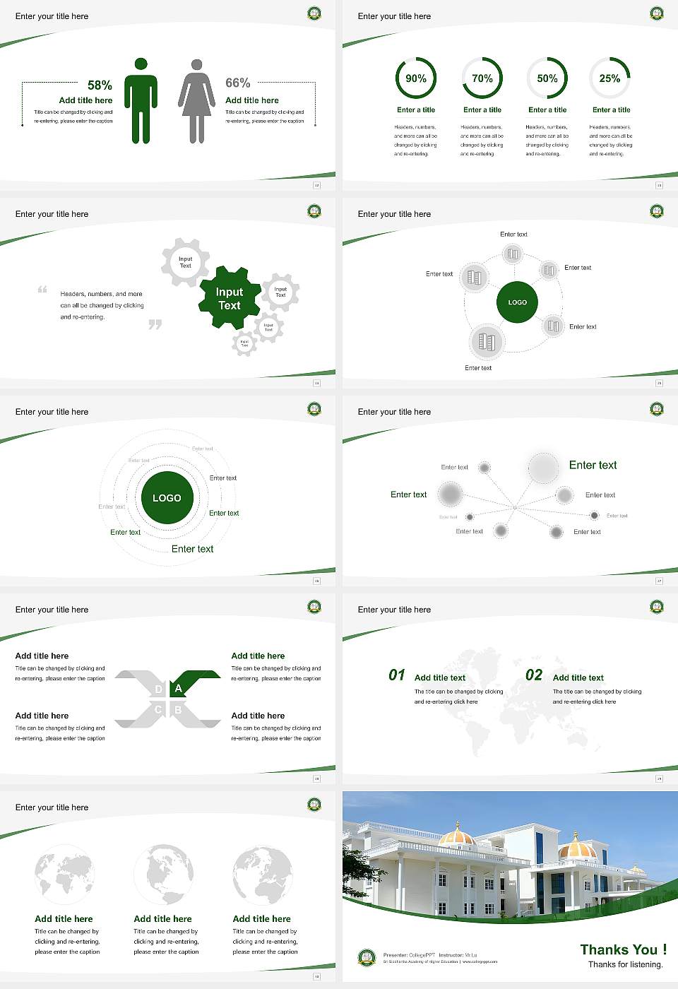 Sri Siddhartha Academy of Higher Education Course/Courseware Creation PPT Template16:9 ratio PPT effect preview image4