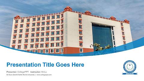 Sri Guru Granth Sahib World University Course/Courseware Creation PPT Template