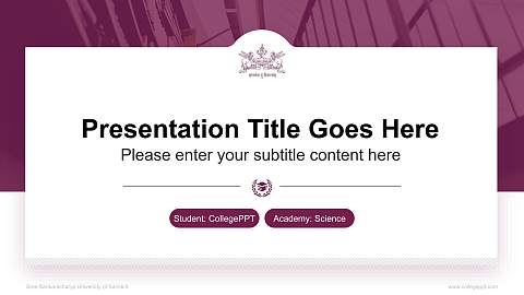 Sree Sankaracharya University of Sanskrit National Scholarship Defense PPT Template
