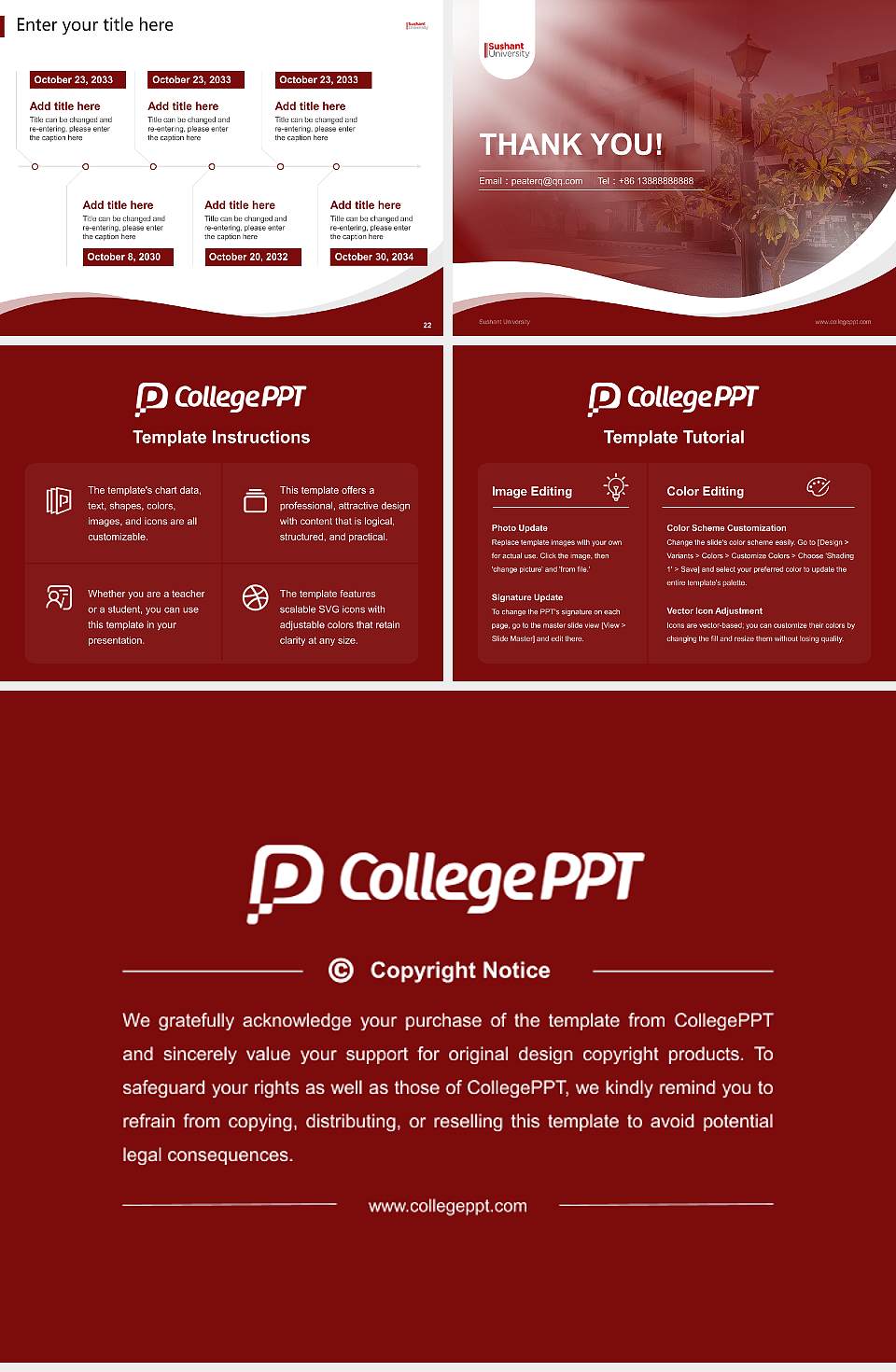 Sushant University Lecture Sharing and Networking Event PPT Template4:3 ratio PPT effect preview image4