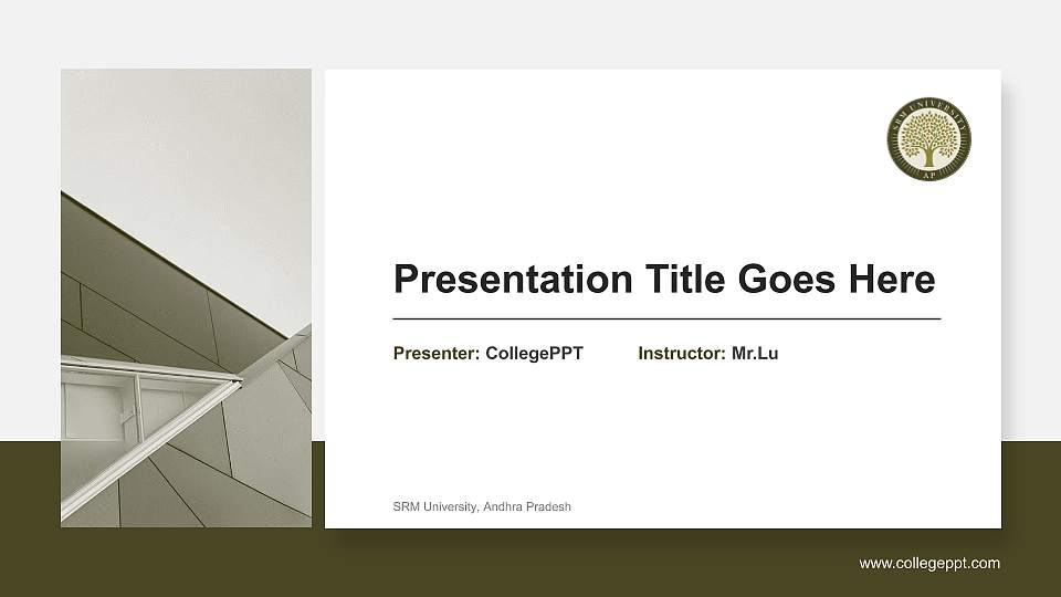 SRM University, Andhra Pradesh General PPT Template16:9 ratio PPT effect preview image1