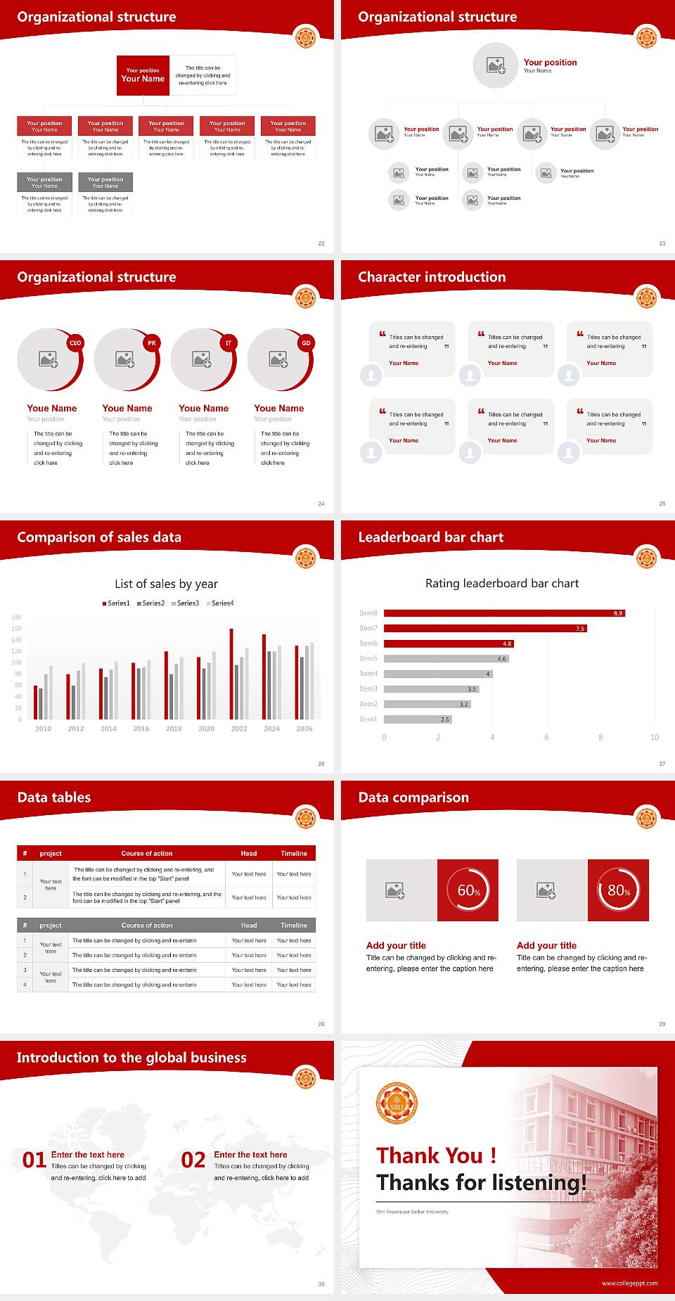 Shri Rawatpura Sarkar University Academic Presentation/Research Findings Report PPT Template4:3 ratio PPT effect preview image4