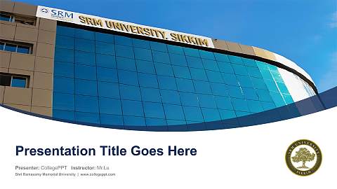 Shri Ramasamy Memorial University Course/Courseware Creation PPT Template