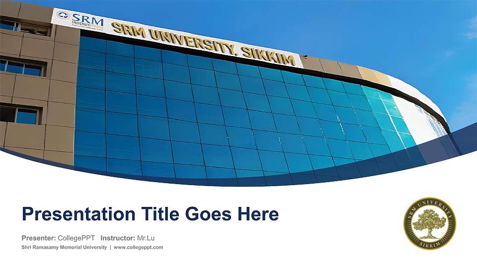 Shri Ramasamy Memorial University Course/Courseware Creation PPT Template16:9 ratio PPT effect preview image