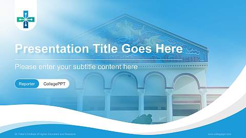 St. Peter’s Institute of Higher Education and Research Lecture Sharing and Networking Event PPT Template