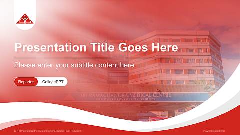 Sri Ramachandra Institute of Higher Education and Research Lecture Sharing and Networking Event PPT Template