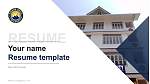 Sikkim Skill University CV PPT-sjabloon