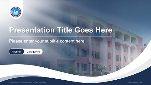 Shri Lal Bahadur Shastri National Sanskrit University Lecture Sharing and Networking Event PPT Template