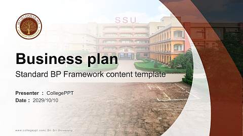 Sri Sri University Competition/Entrepreneurship Contest PPT Template