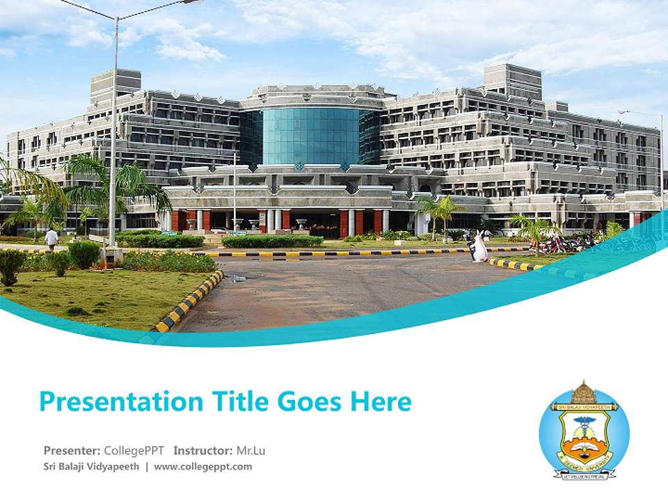 Sri Balaji Vidyapeeth Course/Courseware Creation PPT Template4:3 ratio PPT effect preview image5