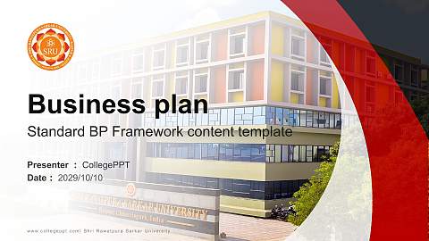 Shri Rawatpura Sarkar University Competition/Entrepreneurship Contest PPT Template