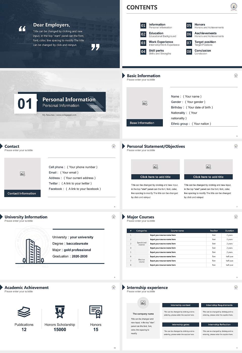 Shri Krishna AYUSH University Resume PPT Template16:9 ratio PPT effect preview image2
