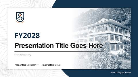 Sikkim Alpine University Academic Presentation/Research Findings Report PPT Template