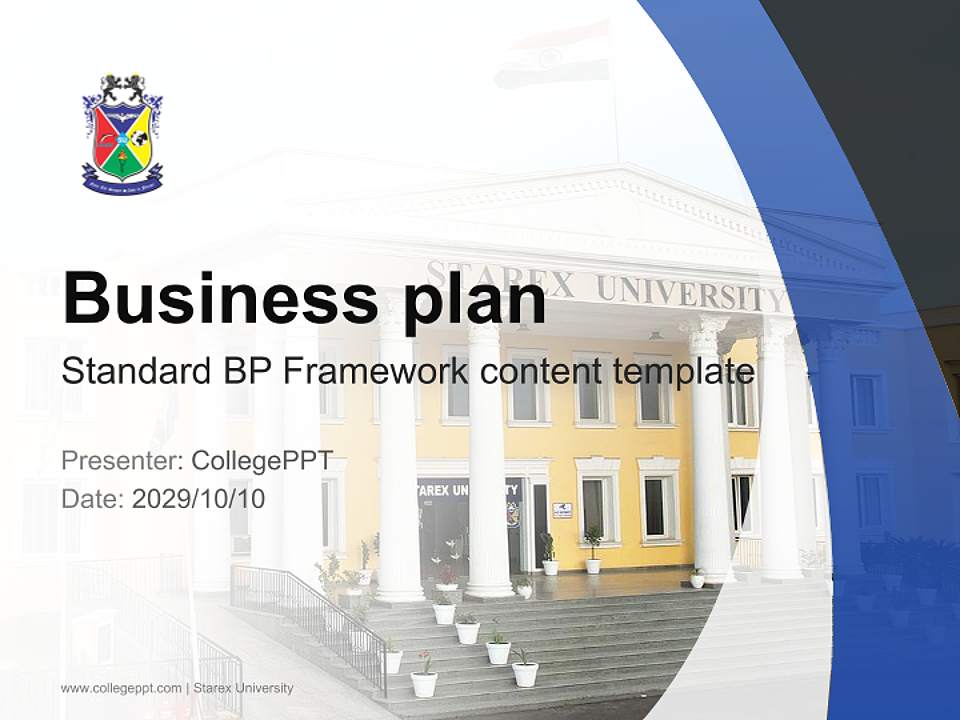 Starex University Competition/Entrepreneurship Contest PPT Template4:3 ratio PPT effect preview image9