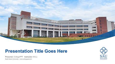 South Asian University Course/Courseware Creation PPT Template