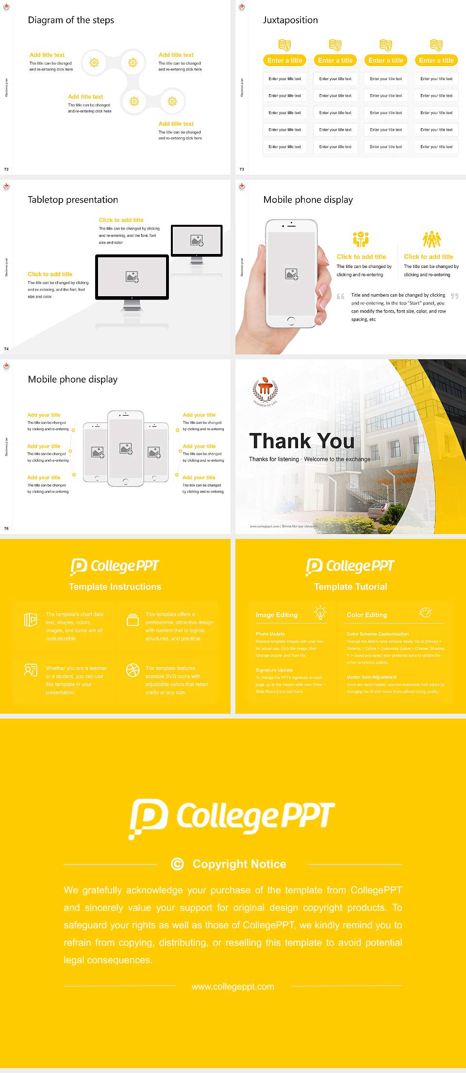 Sikkim Manipal University Competition/Entrepreneurship Contest PPT Template4:3 ratio PPT effect preview image9