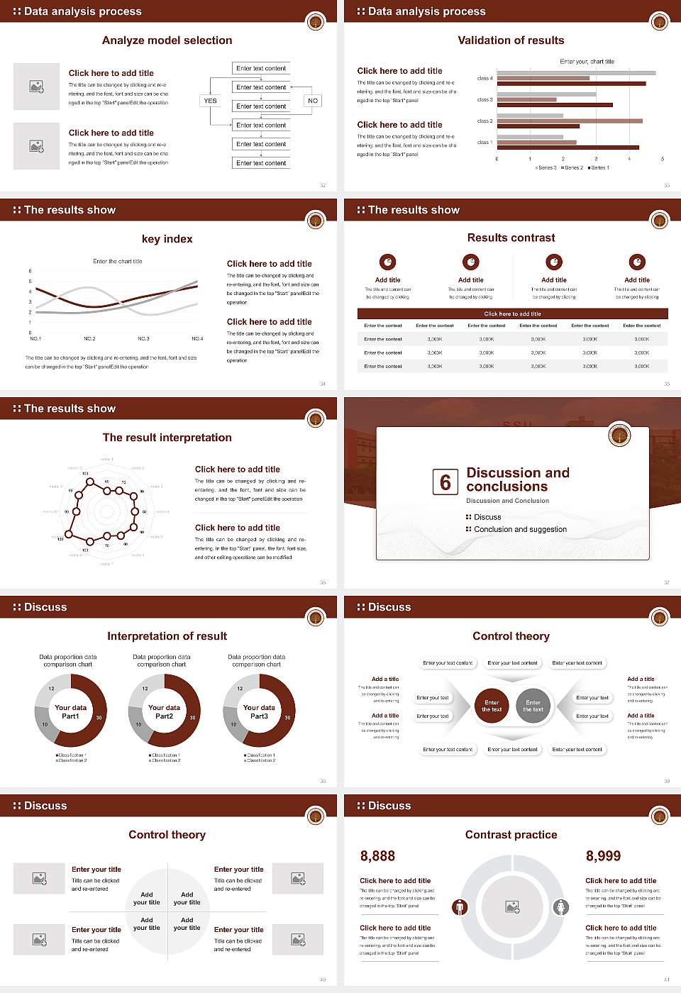Sri Sri University Graduation Thesis Defense PPT Template16:9 ratio PPT effect preview image5