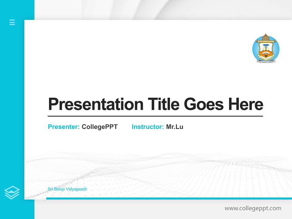Sri Balaji Vidyapeeth Thesis Proposal/Graduation Defense PPT Template4:3 ratio PPT effect preview image5