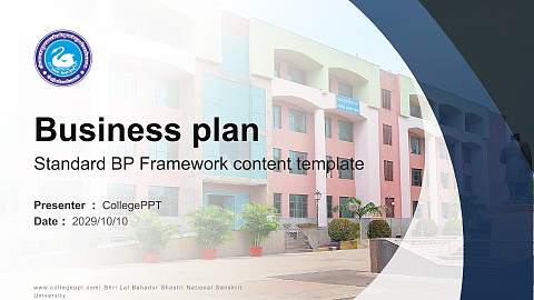 Shri Lal Bahadur Shastri National Sanskrit University Competition/Entrepreneurship Contest PPT Template