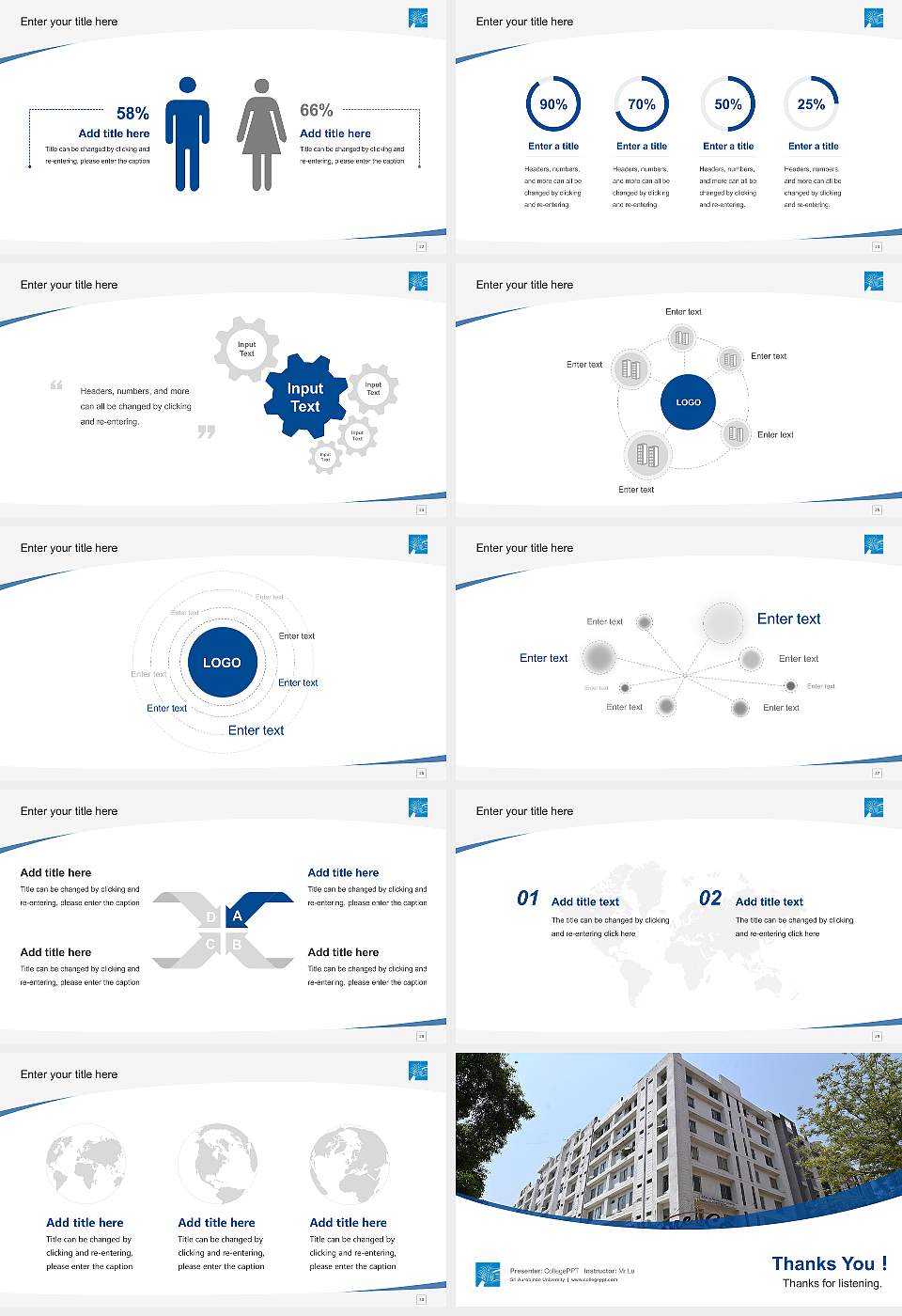 Sri Aurobindo University Course/Courseware Creation PPT Template16:9 ratio PPT effect preview image4