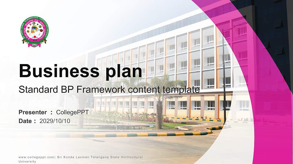 Sri Konda Laxman Telangana State Horticultural University Competition/Entrepreneurship Contest PPT Template16:9 ratio PPT effect preview image