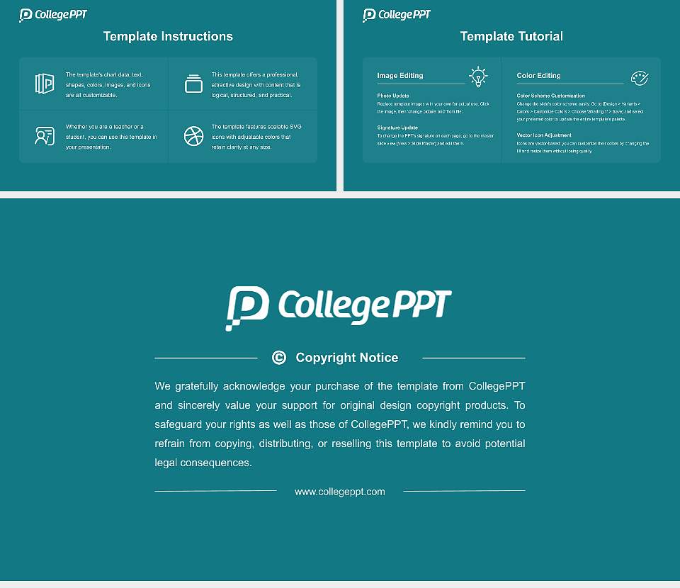 St. Joseph University Course/Courseware Creation PPT Template16:9 ratio PPT effect preview image5