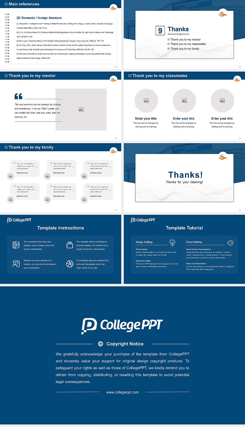 Sri Jagadguru Murugharajendra University Graduation Thesis Defense PPT Template16:9 ratio PPT effect preview image7