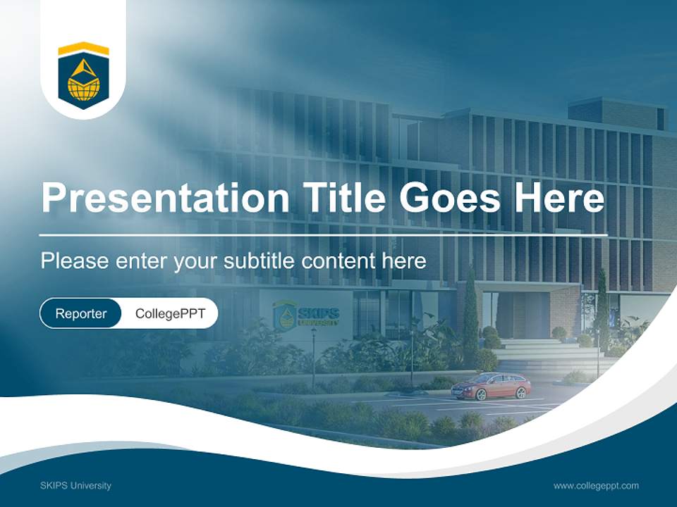 SKIPS University Lecture Sharing and Networking Event PPT Template4:3 ratio PPT effect preview image4