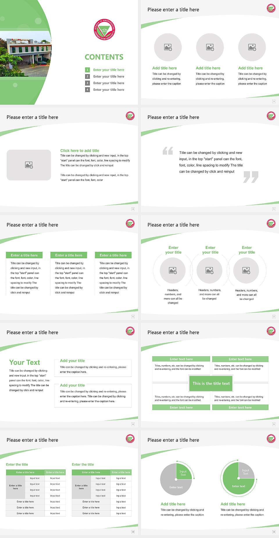 Siksha ‘O’ Anusandhan Course/Courseware Creation PPT Template4:3 ratio PPT effect preview image2