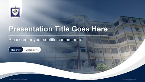 Shri Khushal Das University Lecture Sharing and Networking Event PPT Template