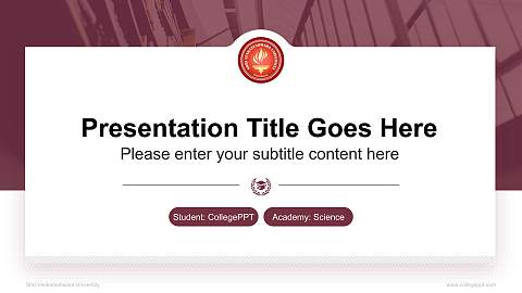 Shri Venkateshwara University National Scholarship Defense PPT Template