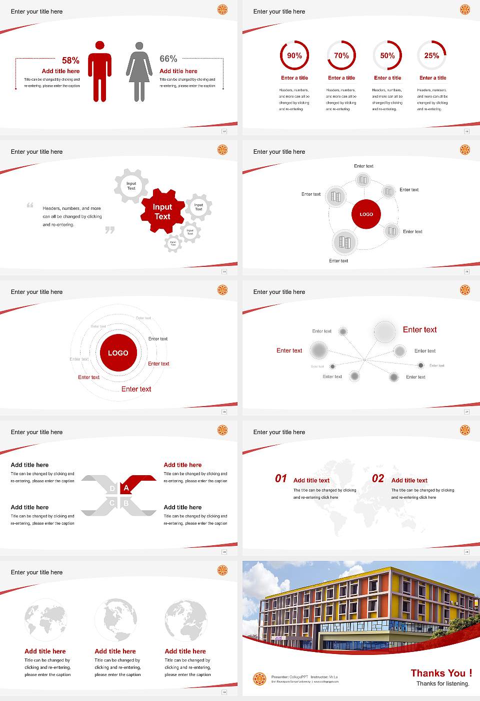 Shri Rawatpura Sarkar University Course/Courseware Creation PPT Template16:9 ratio PPT effect preview image4