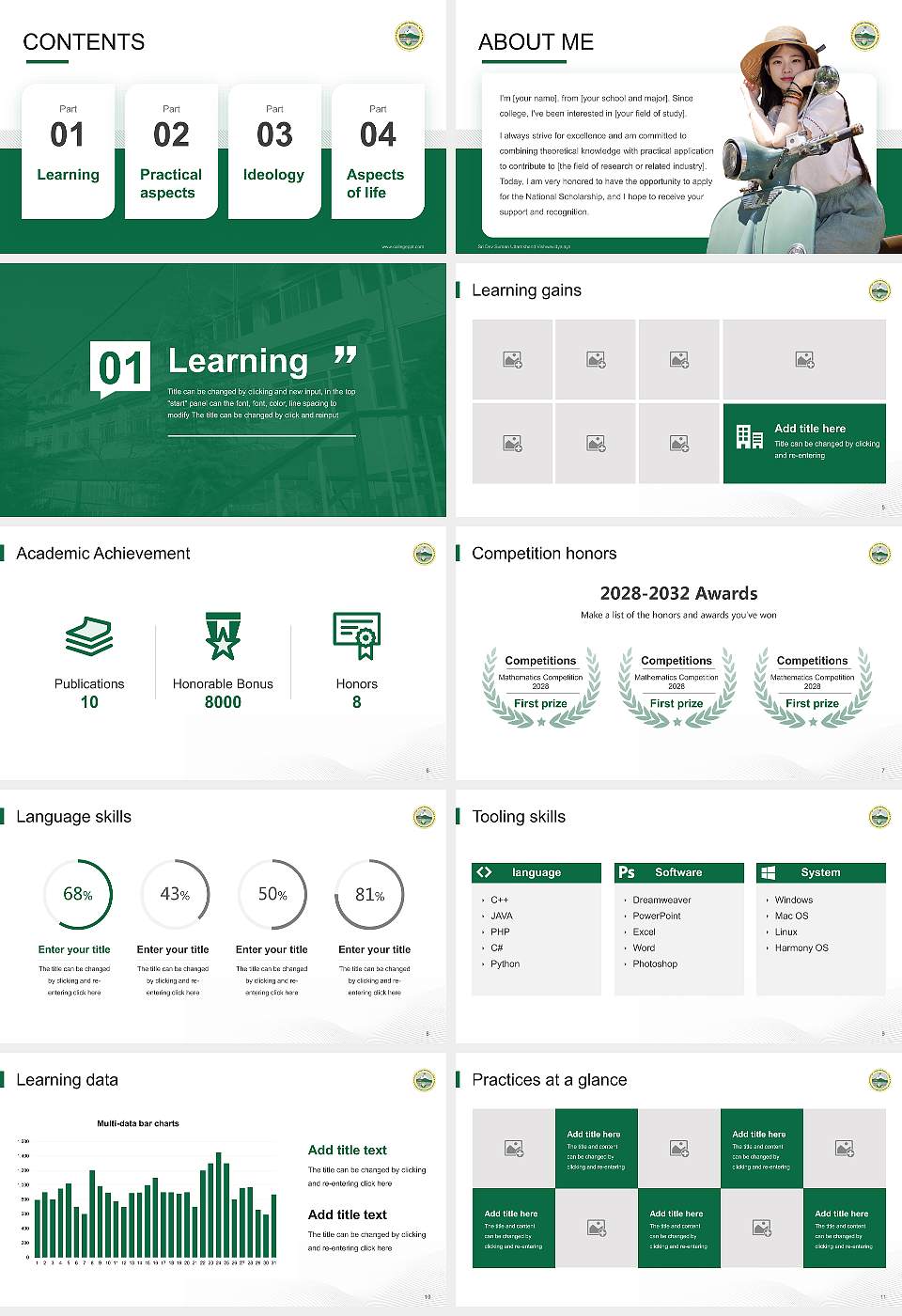 Sri Dev Suman Uttarakhand Vishwavidyalaya National Scholarship Defense PPT Template16:9 ratio PPT effect preview image2