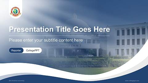Shri Krishna University Lecture Sharing and Networking Event PPT Template