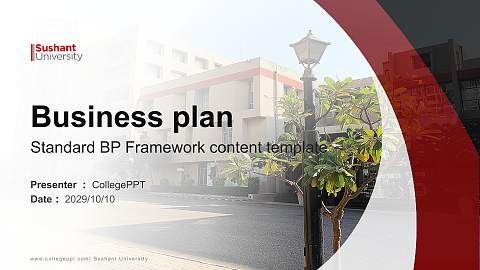 Sushant University Competition/Entrepreneurship Contest PPT Template