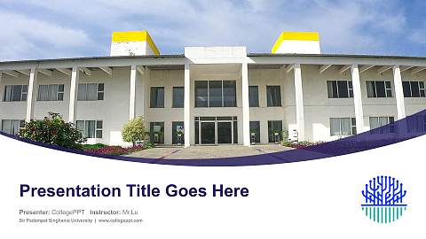 Sir Padampat Singhania University Course/Courseware Creation PPT Template