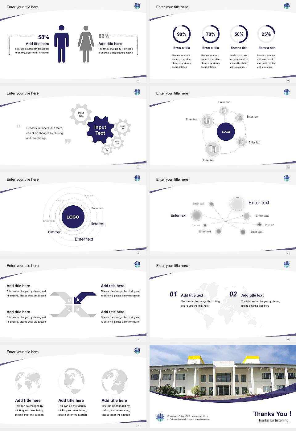 Sir Padampat Singhania University Course/Courseware Creation PPT Template16:9 ratio PPT effect preview image4